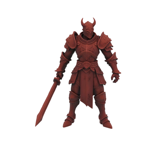 Темное фэнтези Дьявол Рыцарь Миниатюра STL