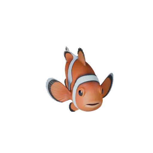 Реалистичная 3D модель рыбы-клоуна - rigged PBR ассет для игр | PBR