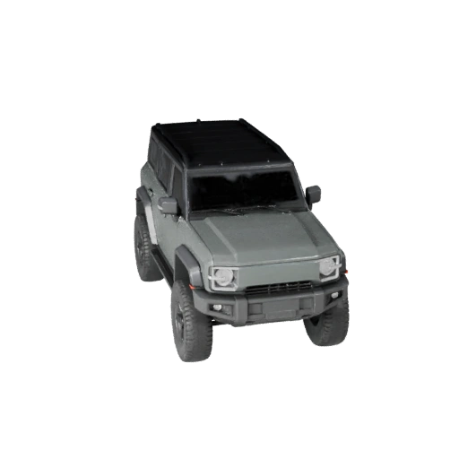 3D модель кибер внедорожника - Готовый к игре PBR транспорт