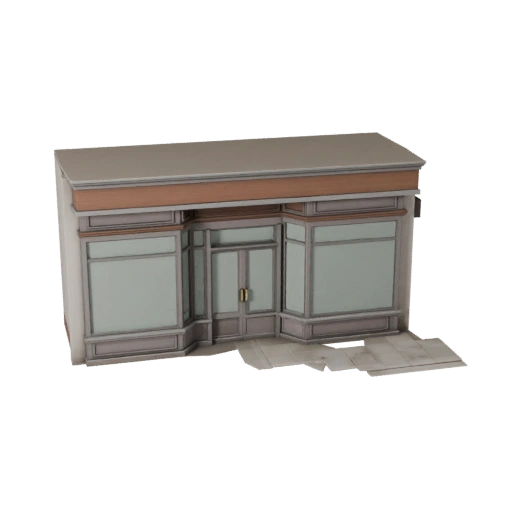 3D модель витрины для Unity - игровой ресурс реального времени