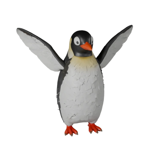 Высокополигональная 3D модель пингвина - Детальный STL-ресурс для печати