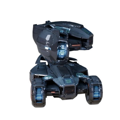 Высокополигональный ховербайк 3D модель для студийных рендеров - PBR