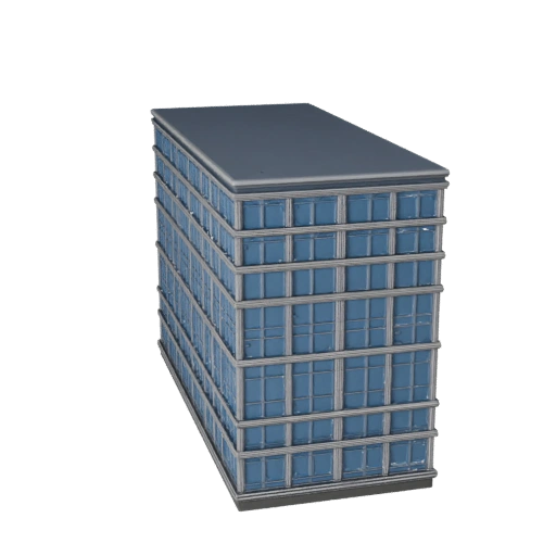 Moderne Glasfassade 3D-Modell - Realistisches Archviz-Asset