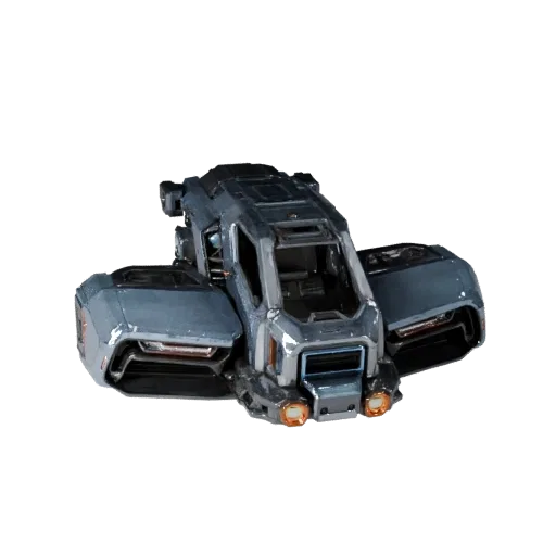3D-модель Sci Fi Truck, вид в игровом окне в три четверти, готовый для Unreal Engine Asset транспортного средства с футуристи