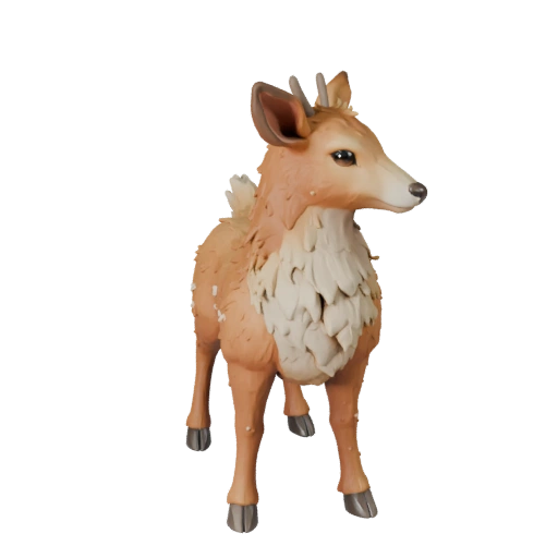 Высокополигональная 3D модель оленя - Детализированный STL-ресурс для печати | PBR