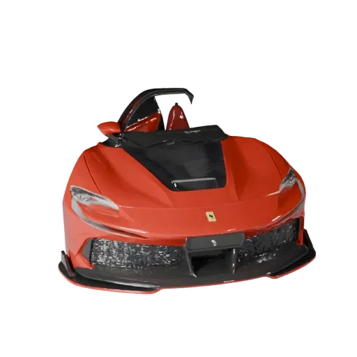 3D модель спортивного автомобиля, вид в студии в три четверти, готовый к работе в Blender транспортный актив с агрессивными а