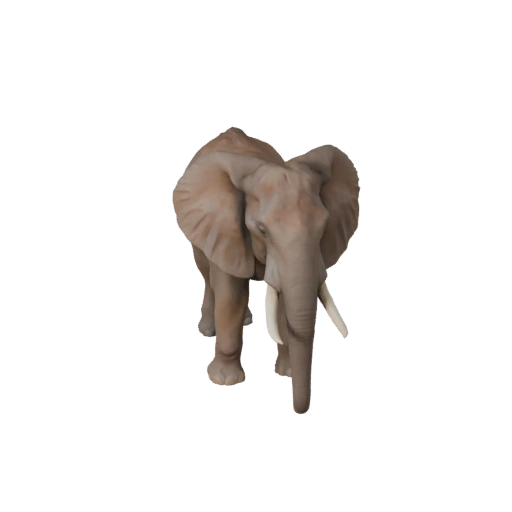 Высокополигональная 3D модель африканского слона - STL файл для печати
