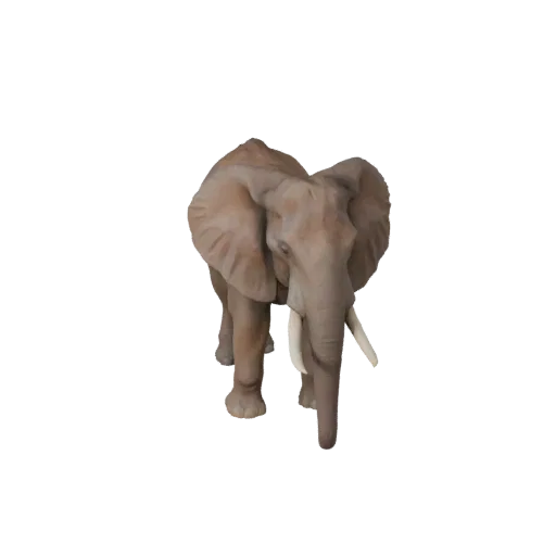 Высокополигональная 3D-модель африканского слона STL, изометрический вид, готовая к печати фигурка животного с балансом позы,