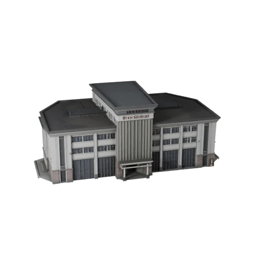 Modello 3D Stazione dei Vigili del Fuoco per Unreal - Asset Realtime per Scene UE