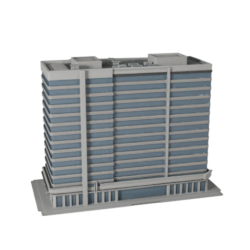 Modèle 3D STL de Centre d'Affaires Imprimable - Échelle d'Actif