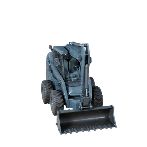 Мини-погрузчик 3D модель для Blender и игр - PBR