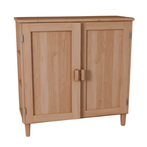 Wall Mounted Cabinet GLB 3D Web Asset for Browsers