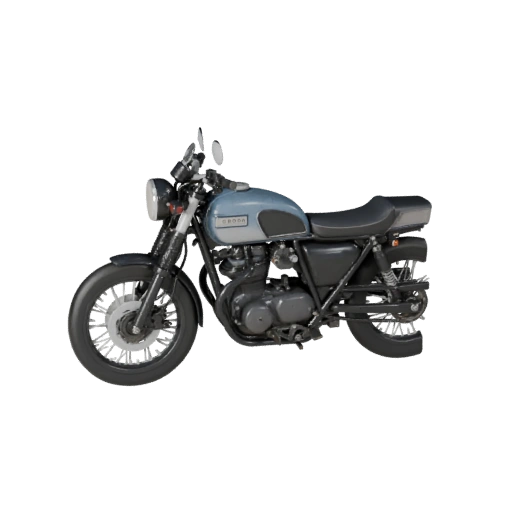 Винтажный мотоцикл 3D модель для Blender - Реалистичный PBR