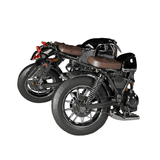 Высокополигональный ретро мотоцикл 3D модель для студийных рендеров