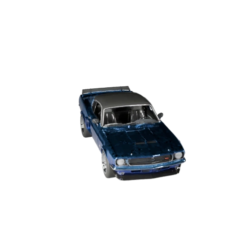 Мускул-кар в стиле мустанга 3D модель для Unity - Низкополигональный