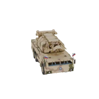 3D модель российского мобильного ракетного комплекса ОТР 9К720 "Искандер-М", вид спереди справа.