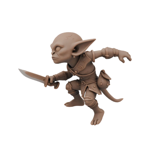 Фэнтези миниатюра лучника-гоблина Ashwing STL