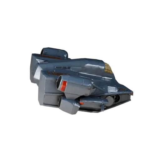 Высокополигональная 3D-модель истребителя, студийный вид крупным планом, высокополигональный актив транспортного средства с с