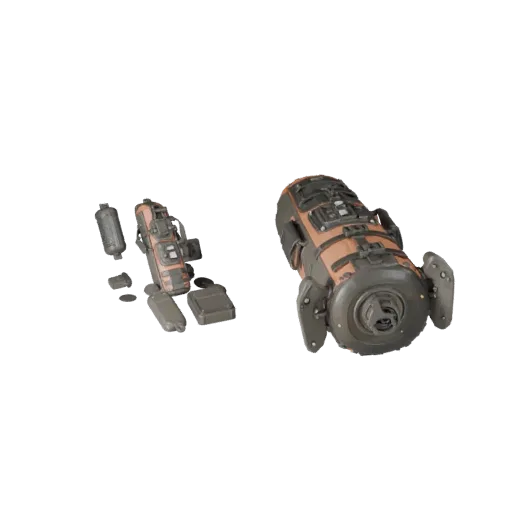 Высокополигональная 3D-модель манекена для тренировок спасателей, студийный рендер крупным планом, демонстрирующий резиновые