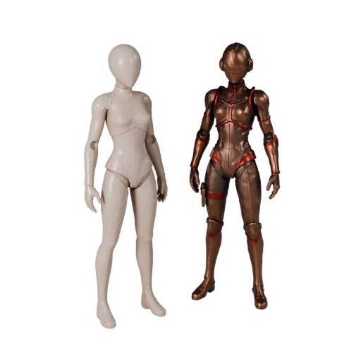 Модель персонажа аниме-стиля NPC Студент - с ригом