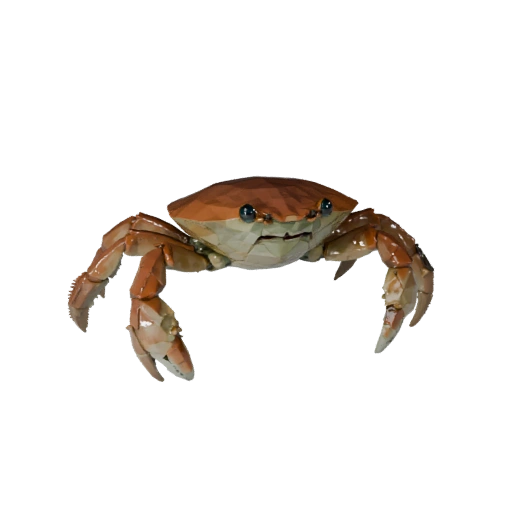 Низкополигональный 3D-модель краба - Игровой ресурс Unity с FBX | Бесплатно