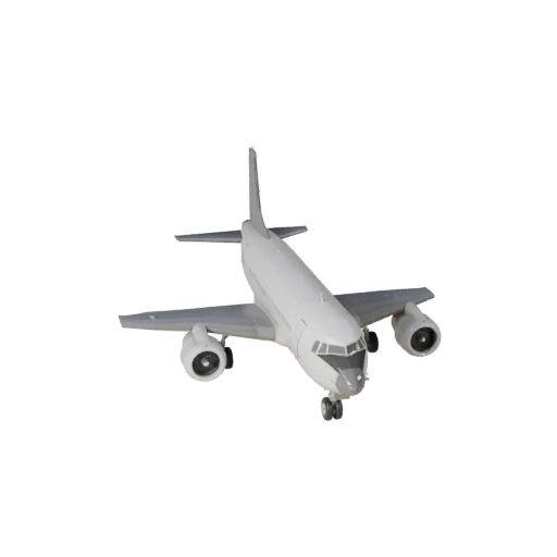 Винтажный авиалайнер 3D модель для Blender и игр - PBR