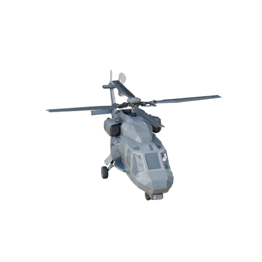 Низкополигональный атакующий вертолет в стиле apache 3D модель для