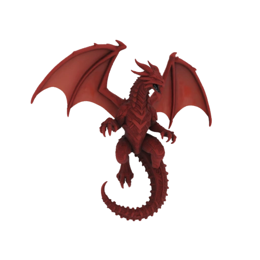 Фэнтези Дракон Железная Челюсть Миниатюра STL