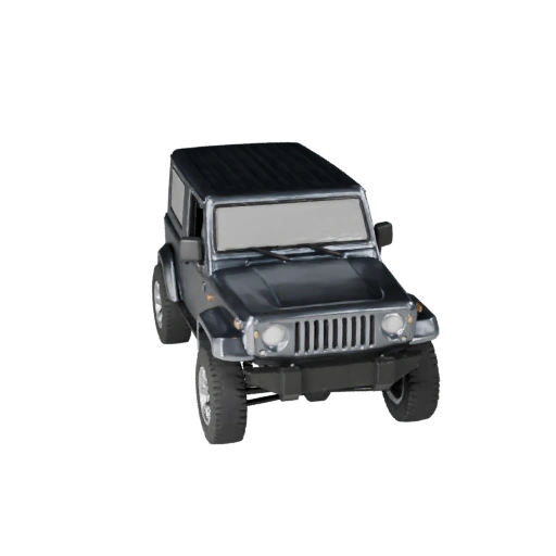 Компактный внедорожник 3D Модель для Unity - Низкополигональный игровой ресурс