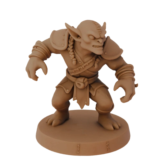Фэнтези ядовитый гоблин шаман миниатюра STL