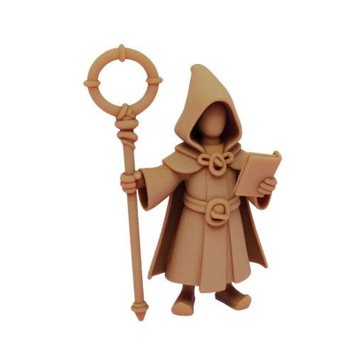 Фэнтези Эльф Волшебник Миниатюра STL - Победа