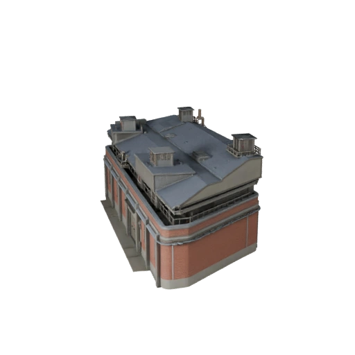 Pianta di Trattamento Acque High Poly 3D Model per Archviz