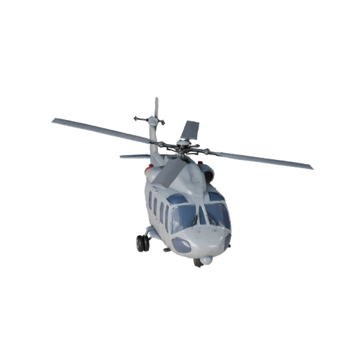 Грузовой вертолет 3D модель для Unity - Низкополигональный игровой ассет