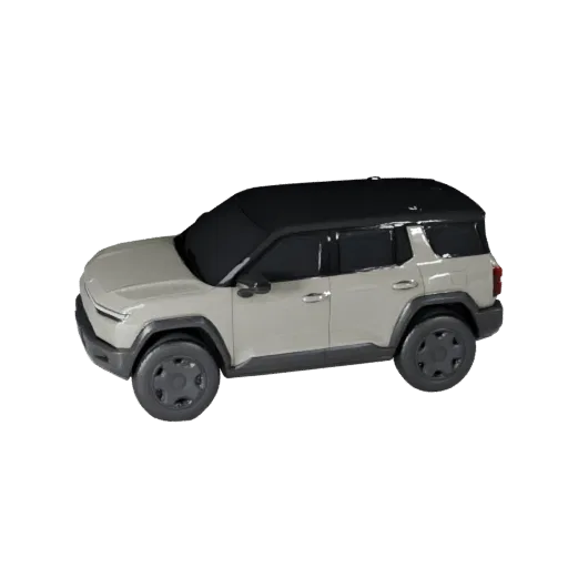 3D модель Cyber Suv, трехчетвертной вид игрового окна, готовый к использованию в Unity актив транспорта с увеличенным дорожны