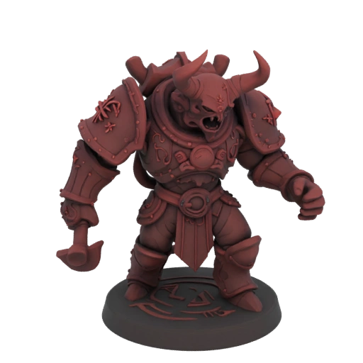 Миниатюра Воин Дьявол Темное Фэнтези STL