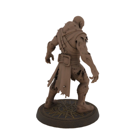 Темное фэнтези зомби воин миниатюра STL