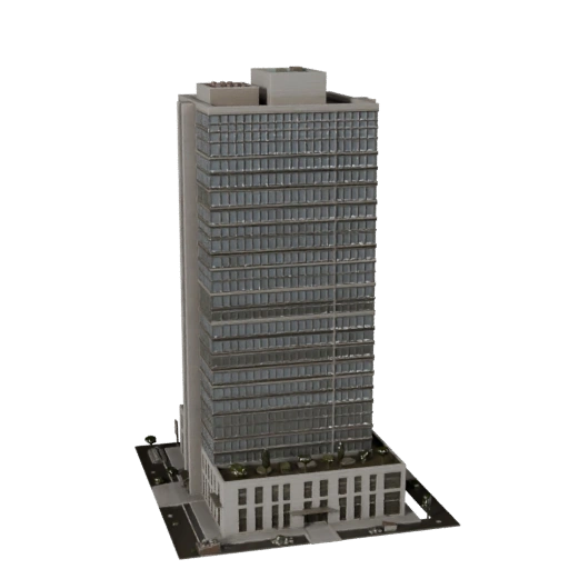 Edificio Uffici Grattacielo 3D - Asset Realistico Archviz