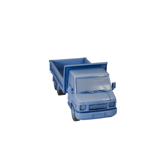 Печатный бортовой грузовик STL 3D модель для коллекционных предметов и