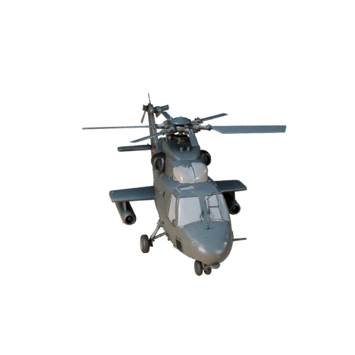 Атакующий вертолет в стиле Apache 3D модель для Blender &