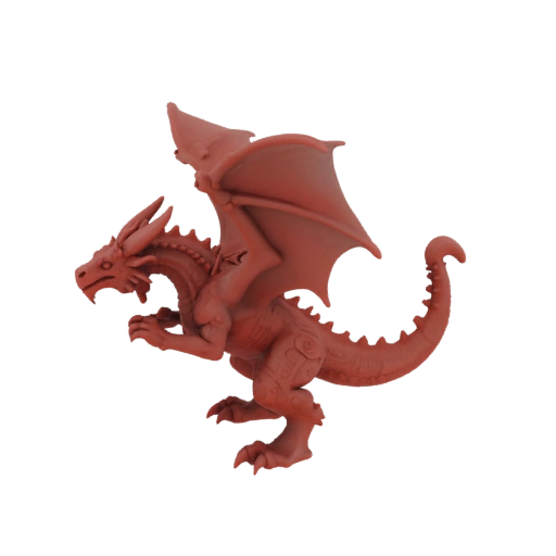 Миниатюра дракона босса в стиле темного фэнтези STL - Призыв