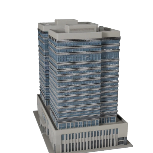 Modèle 3D de Centre d'Affaires Haute Poly pour Archviz pour l'Architecture