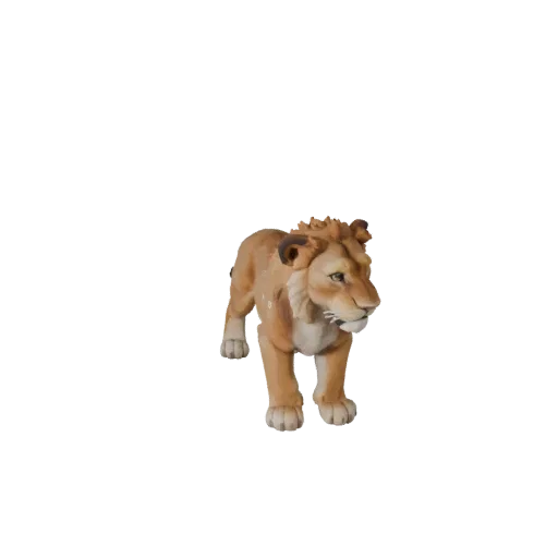 3D модель детеныша льва, рендер дикой природы сбоку, готовый к использованию в Blender анимированный персонаж с сужением челю