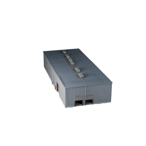 Stylized Logistics Center 3D Model - Game Asset for Architecture