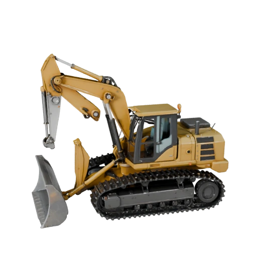 Бульдозер, готовый к игре, 3D-модель для использования в реальном времени, PBR-ресурс