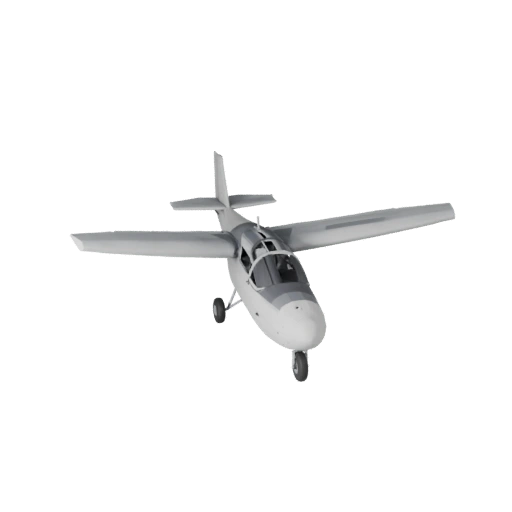 Планер 3D Модель для Unreal Engine - Готовый к игре Ассет