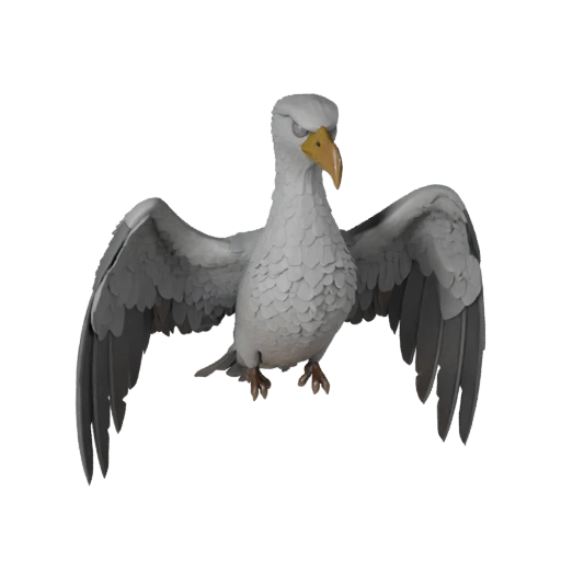 Высокополигональный альбатрос 3D модель - Детальный STL ресурс для печати