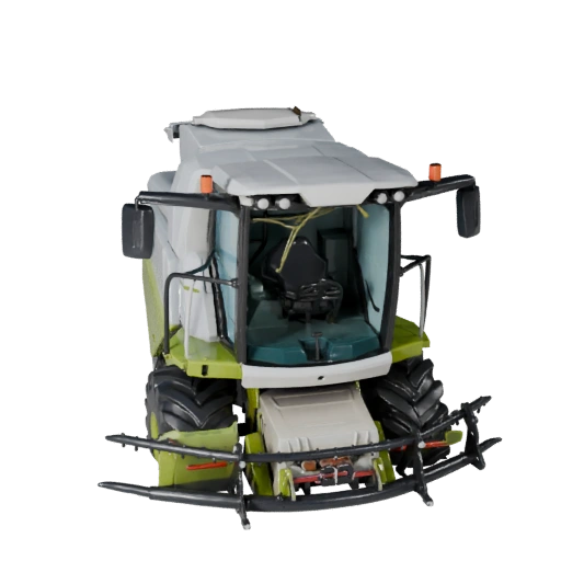 Высокополигональный 3D-модель комбайна для студийных рендеров