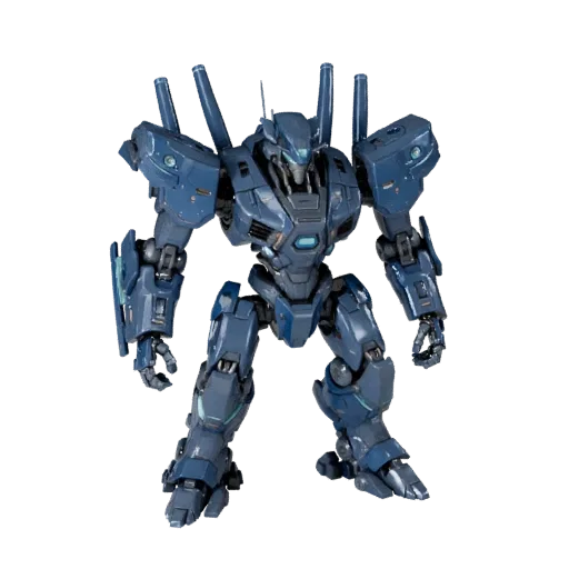 3D-модель Mech Walker, вид в три четверти в студии, готовый к анимации ресурс транспортного средства с футуристическими панел