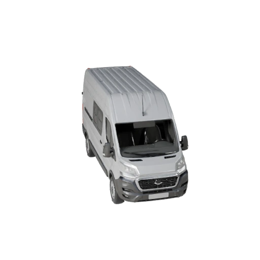 Готовый к игре фургон 3D модель для игр в реальном времени - PBR