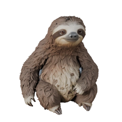 Реалистичный 3D модель ленивца - rigged PBR ассет для игр | Royalty-Free